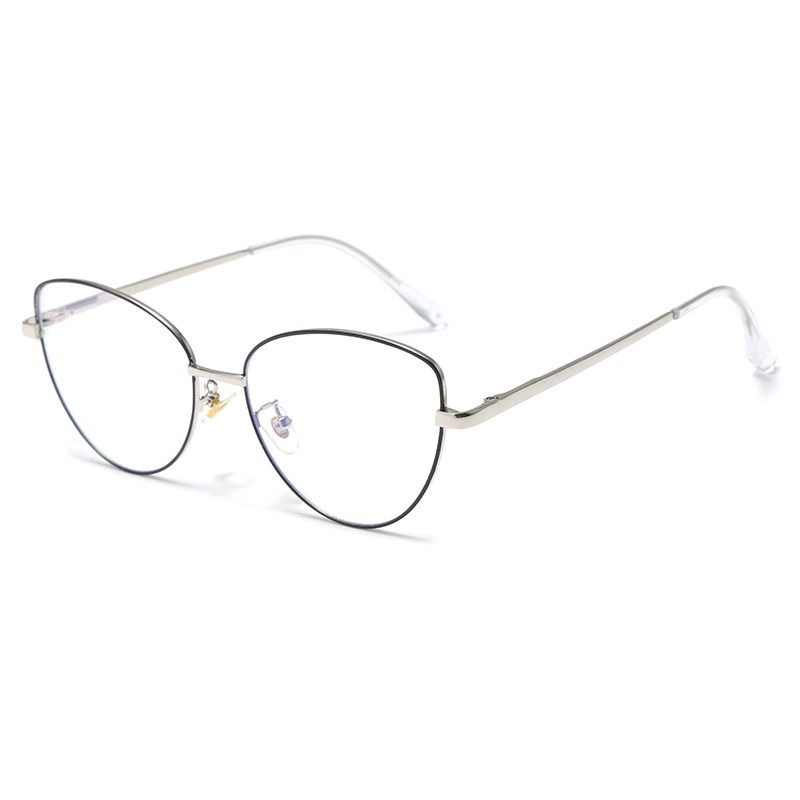 Transparency Personality Designer Optical Spectacle Computer Blue Light Blocking Round Unisex Eyeglasses Metal Optical Frames Anti Blue Light Photochromic 1PC