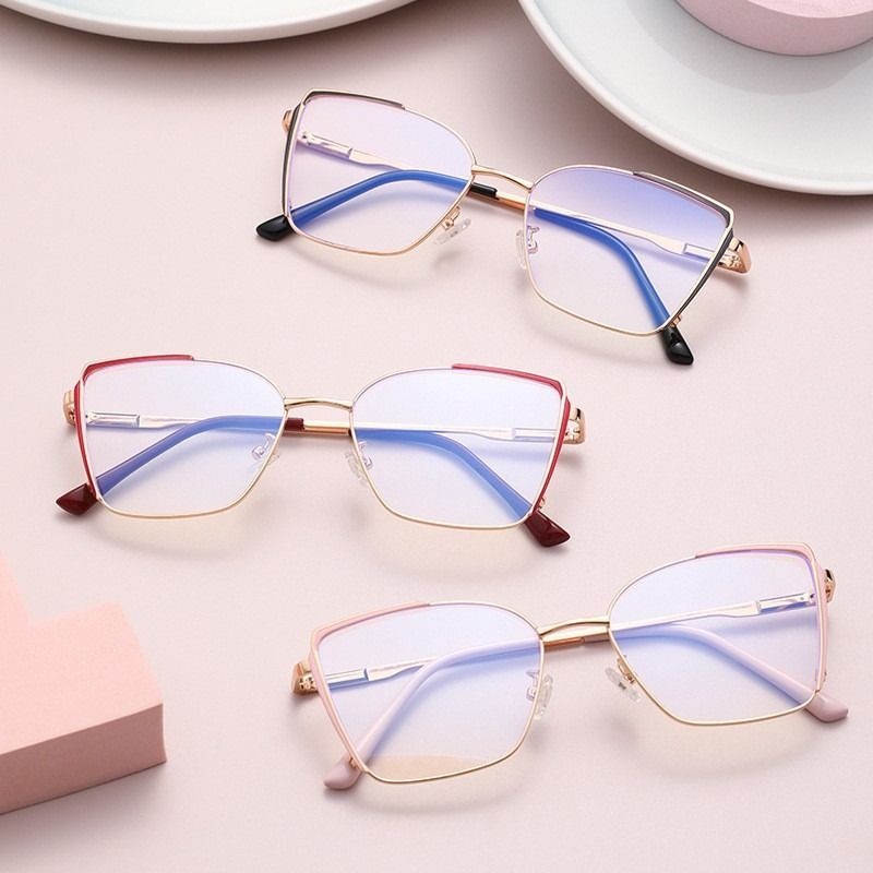 2024 Lady Butterfly Anti Blue Light Glasses Metal 58002 Optical Frames Attractive Eye Glasses for Women 1PC
