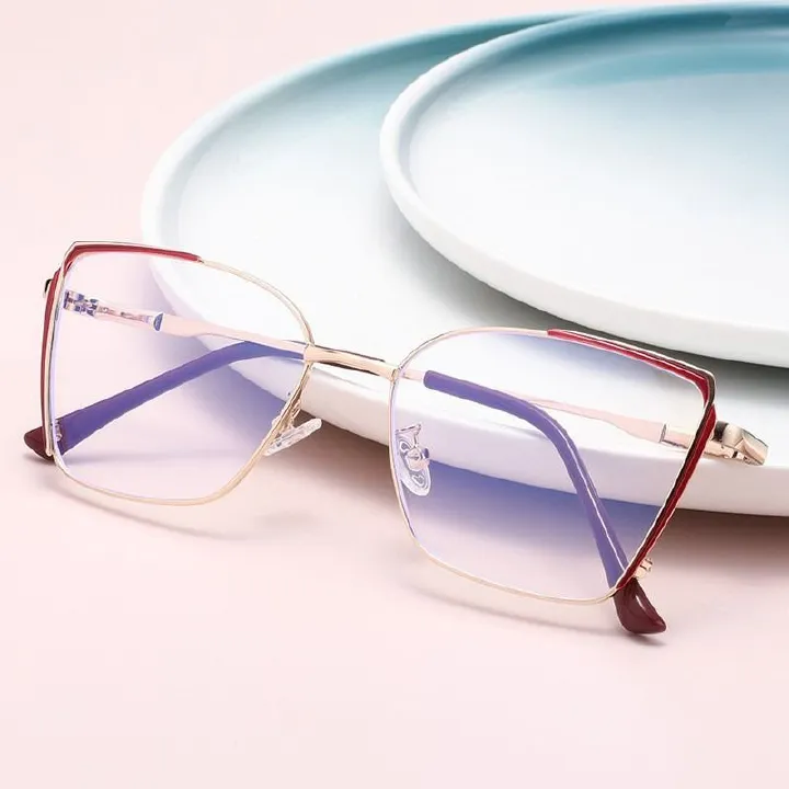 2024 Lady Butterfly Anti Blue Light Glasses Metal 58002 Optical Frames Attractive Eye Glasses for Women 1PC