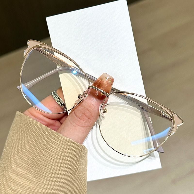 2024 Lady Butterfly Anti Blue Light Glasses Metal 58002 Optical Frames Attractive Eye Glasses for Women 1PC