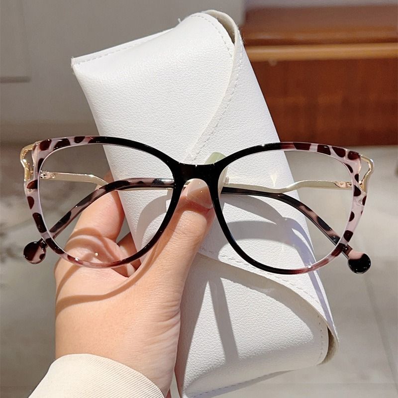 Oversized Cat Eye Glasses Frame Men Computer Eyeglasses Frames for Women Clear Lens Anti-blue Light Optical Spectacle Frame 1PC
