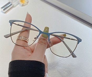 YF95-154 Custom Logo Blue Light Blocking Cat Eye Glasses Women Spectacles Eyeglasses Frames 1PC