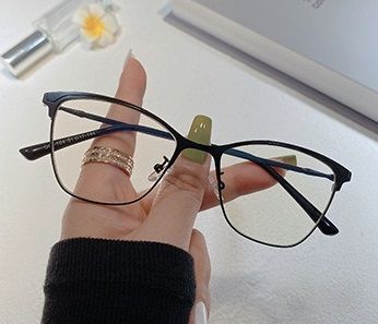 YF95-154 Custom Logo Blue Light Blocking Cat Eye Glasses Women Spectacles Eyeglasses Frames 1PC