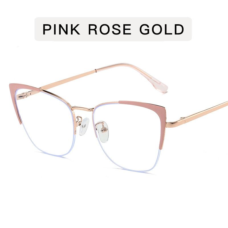High Quality Blue Light Blocking Glasses Frame 2025 Cat Eye Female Eyeglasses Optical Women Spectacles Anti-Reflective Eyewear 1PC