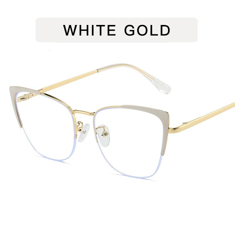 High Quality Blue Light Blocking Glasses Frame 2025 Cat Eye Female Eyeglasses Optical Women Spectacles Anti-Reflective Eyewear 1PC
