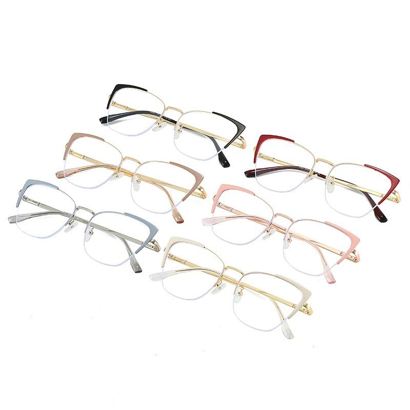 High Quality Blue Light Blocking Glasses Frame 2025 Cat Eye Female Eyeglasses Optical Women Spectacles Anti-Reflective Eyewear 1PC