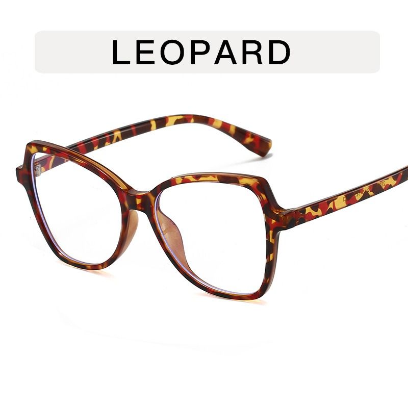 New Vintage Red Leopard Women Cat Eye Glasses 2025 New Female Retro Butterfly Shaped Optical Spectacles Frame Clear Lens Eyeglasses 1PC