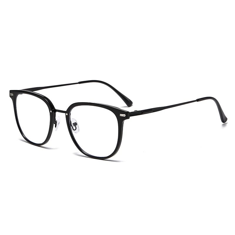 2025 Square New Fashion Trend Color-Changing Anti Blue Light Eyeglasses Photochromic Plain PC Glasses Frame 1PC