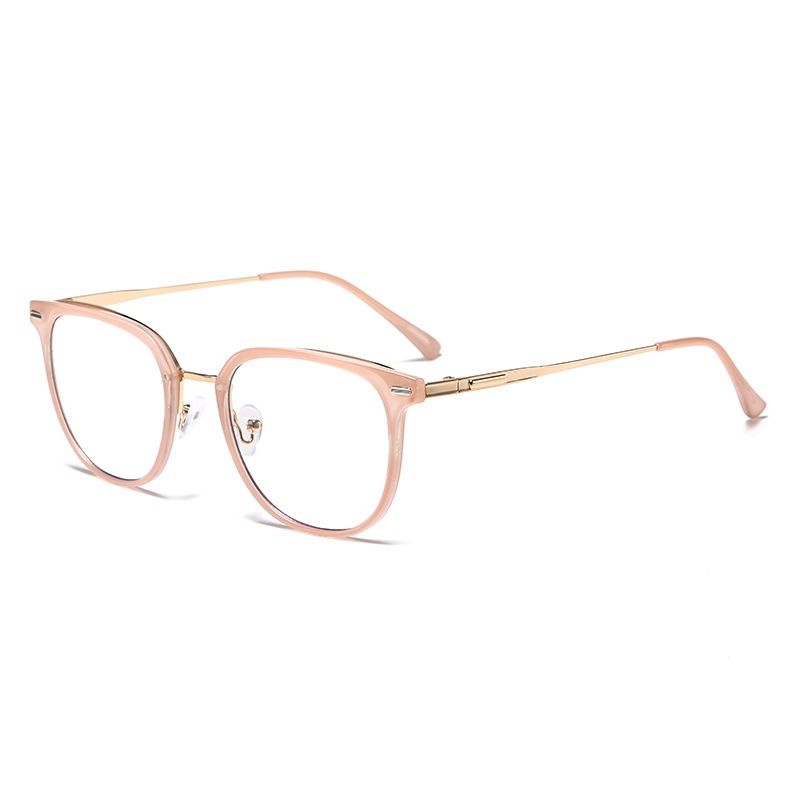 2025 Square New Fashion Trend Color-Changing Anti Blue Light Eyeglasses Photochromic Plain PC Glasses Frame 1PC