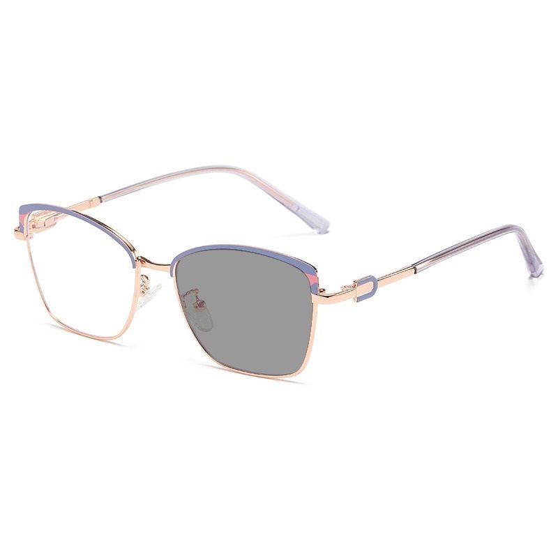 6507 New Metal Fashion Blue Light Blocking Glasses Eye Frame Optical Glasses Designer Eyewear for Men and Women Photochromic Eyeglasses 1PC