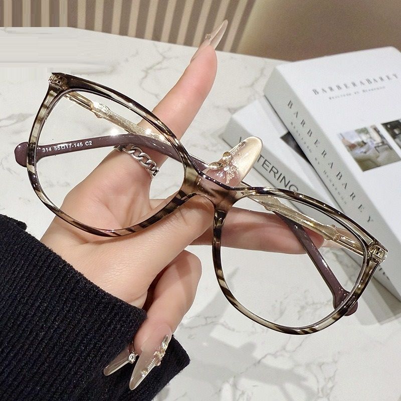 314 Fashion Photochromic Glasses Anti Blue Light Blocking Cat Eye Glasses for Women Optical Spectacle Eyeglasses Frames 1PC