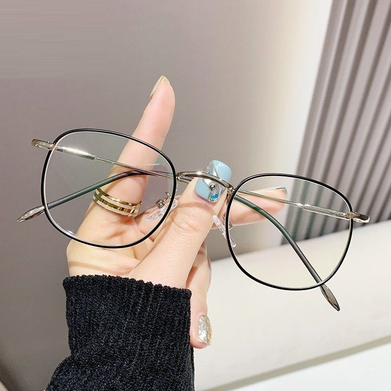2025 New arrival women photochromic anti blue light glasses frame metal frame optical eyeglasses for men 1PC
