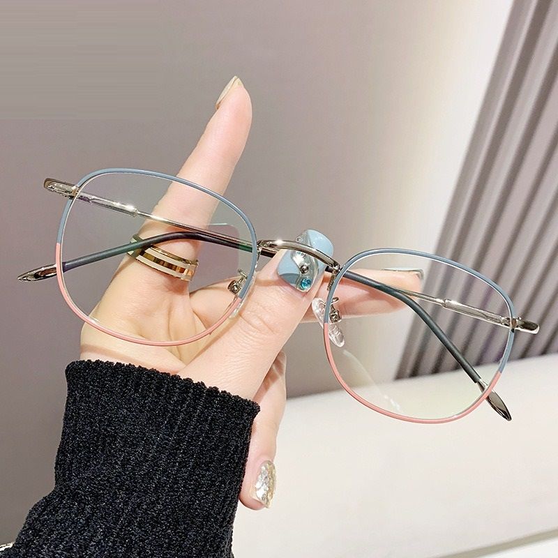 2025 New arrival women photochromic anti blue light glasses frame metal frame optical eyeglasses for men 1PC