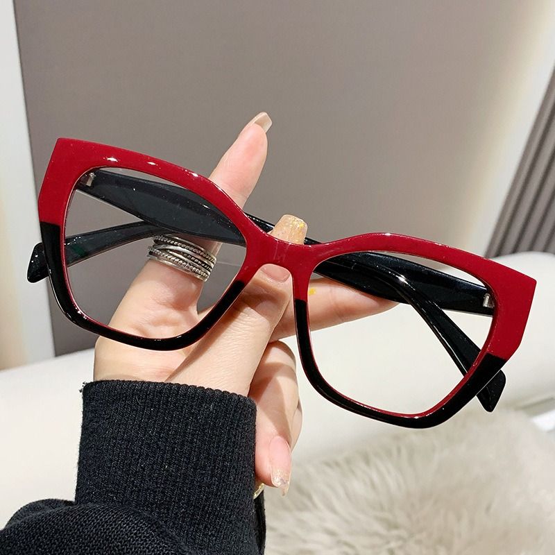 New Color-changing Anti Blue Light Glasses Retro Eyeglass Frame Fashion Photochromic Women Sunglasses 1PC