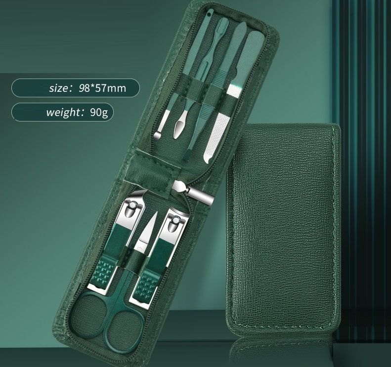 Professional 35-in-1 Home Manicure Pedicure Set Stainless Steel Nail Clipper Kit Personal Care Tools with Luxurious Travel Bag 7pv
