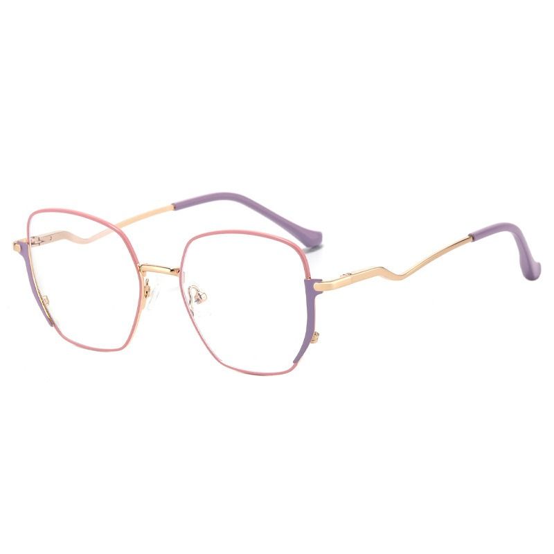 Boyarn Factory Eyewear Personality Candy Color Eye Glasses Retro Women Cat Eye Anti Blue Light Glasses Frame Eyeglass 1pc