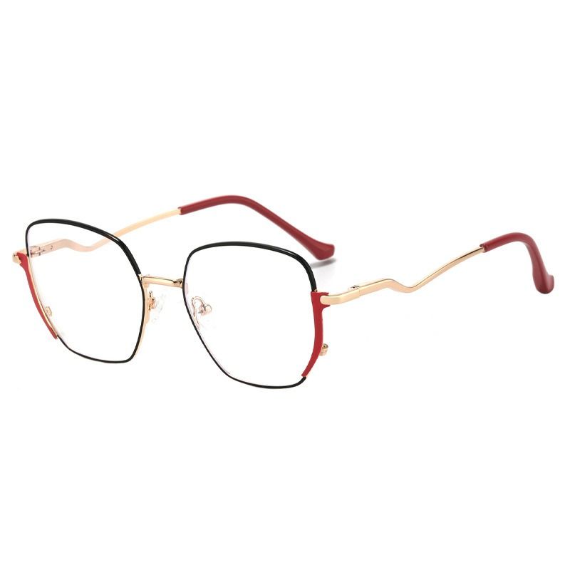 Boyarn Factory Eyewear Personality Candy Color Eye Glasses Retro Women Cat Eye Anti Blue Light Glasses Frame Eyeglass 1pc