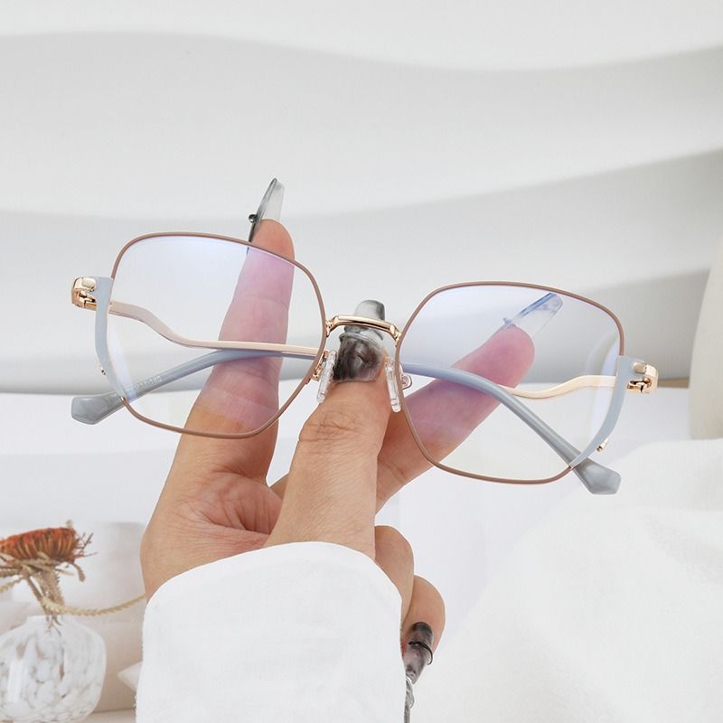 Boyarn Factory Eyewear Personality Candy Color Eye Glasses Retro Women Cat Eye Anti Blue Light Glasses Frame Eyeglass 1pc