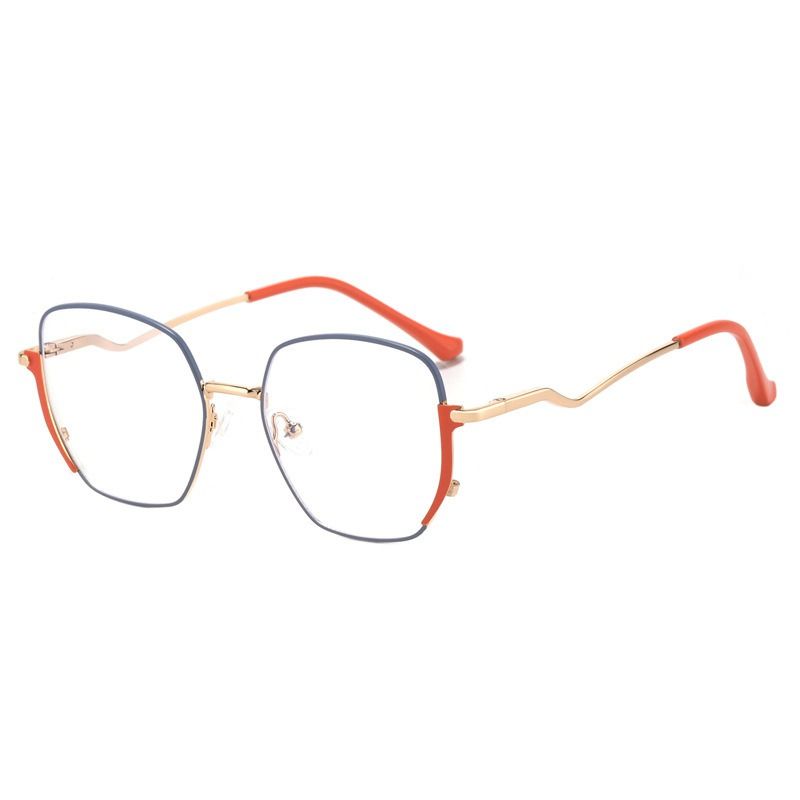 Boyarn Factory Eyewear Personality Candy Color Eye Glasses Retro Women Cat Eye Anti Blue Light Glasses Frame Eyeglass 1pc