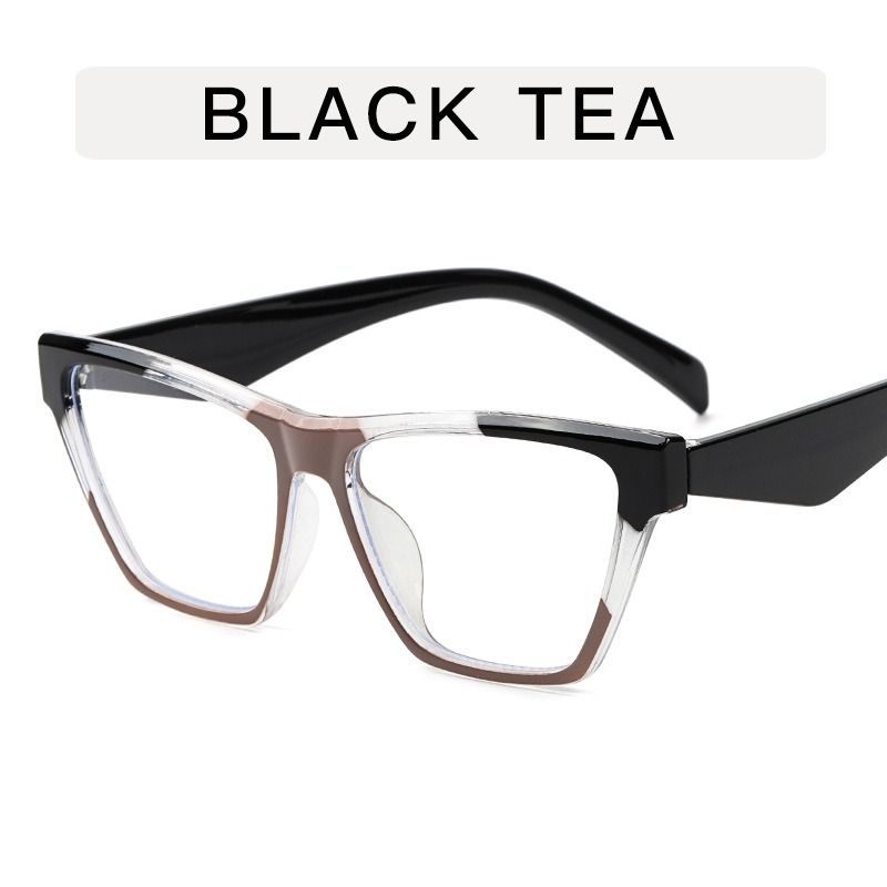 2026 New Women Colorful Square Glasses Candy Color Patchwork Rim Optical Frames Female Trendy Blue Light Blocking Decor Eyewear 1PC