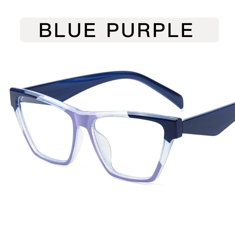 2026 New Women Colorful Square Glasses Candy Color Patchwork Rim Optical Frames Female Trendy Blue Light Blocking Decor Eyewear 1PC