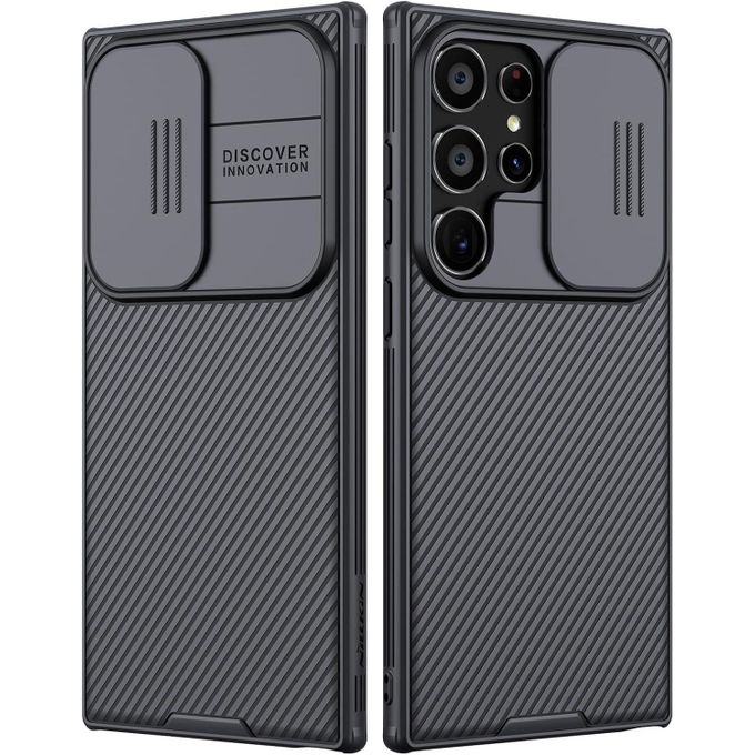 Nilkin Galaxy S24 Ultra Case with Camera Cover, CamShield Pro for Samsung S24 Ultra 5G Phone Case, Slim Fit Thin Shockproof Cover