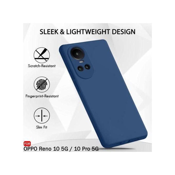Liquid Silicone Back Cover Case for Oppo Reno 10 / Reno 10 Pro 5G