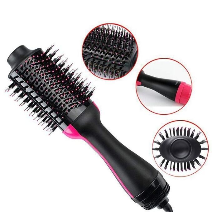 Multifunction Hair Dryer & Volumizer Negative Ion Straightener; Electric Blow Dryer Brush 3 In 1 Hair Straightener
