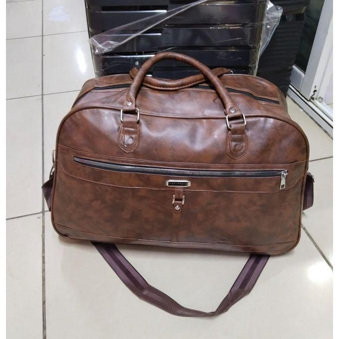 Leather Travelling Duffel Bag, Unisex High Quality Leather Travel Bags