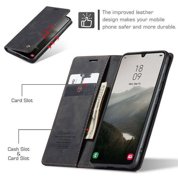 TECNO SPARK 30 5G CASEME LEATHER FLIP COVER WITH MAGETIC CKOSURE, KICKSTAND AND CARD POCKETS