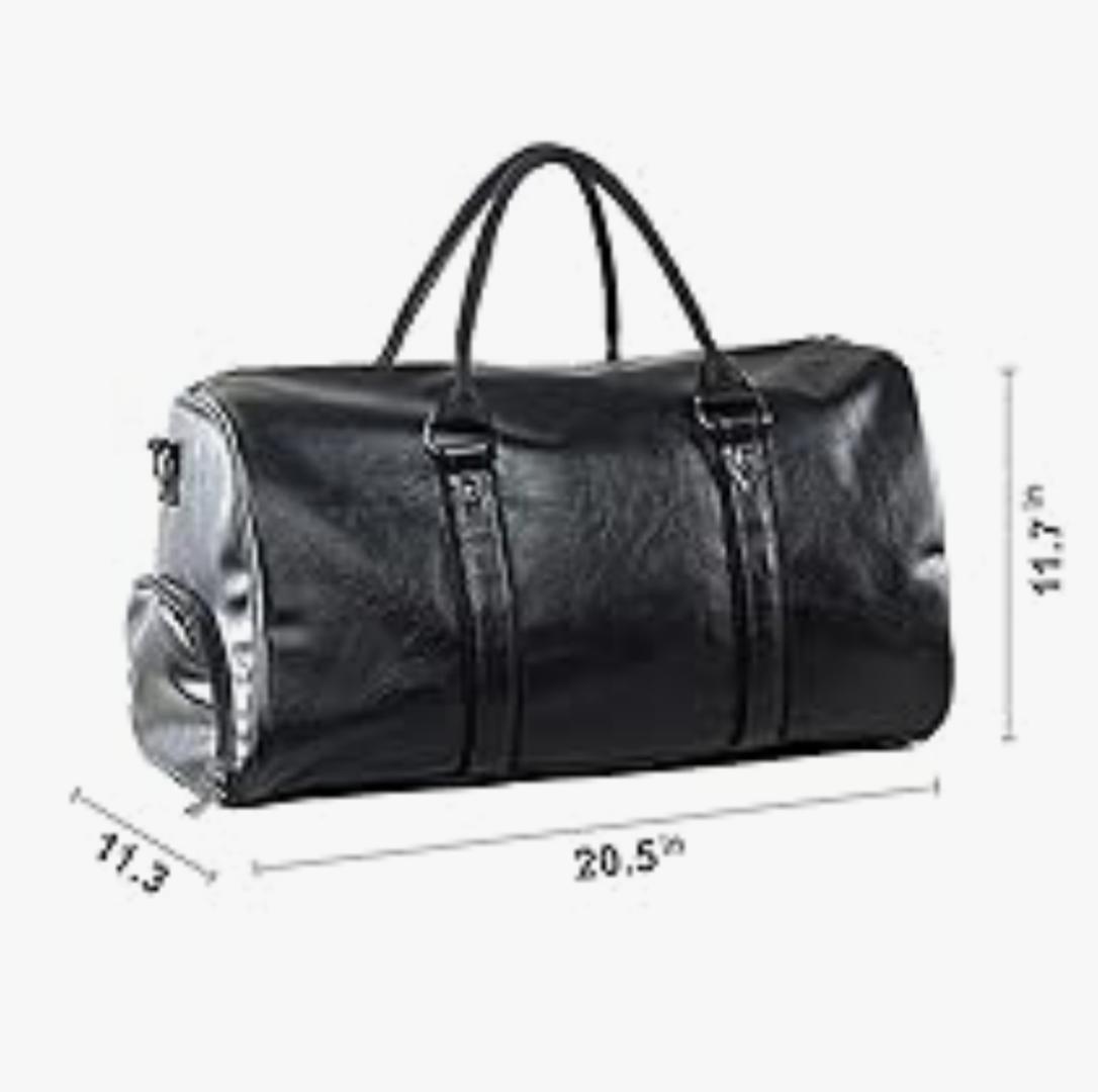Fashion Quality Leather Travel Bag Medium Duffle Independent Big Fitness Bags With Shoe Compartment Handbag Bag Luggage Shoulder Bag Men Zipper Pu