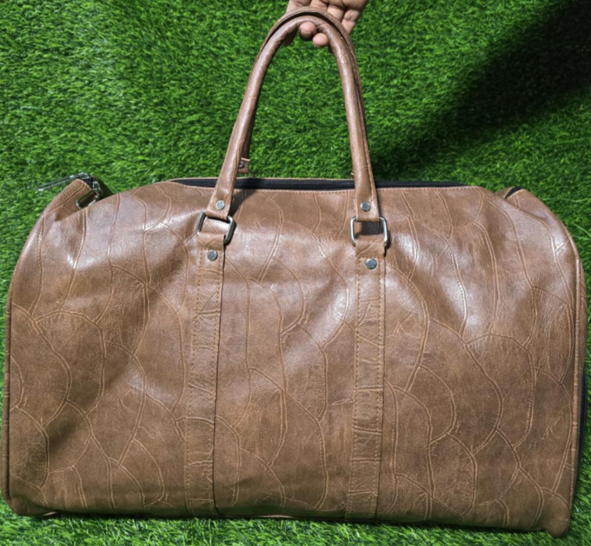 Fashion Quality Leather Travel Bag Medium Duffle Independent Big Fitness Bags With Shoe Compartment Handbag Bag Luggage Shoulder Bag Men Zipper Pu