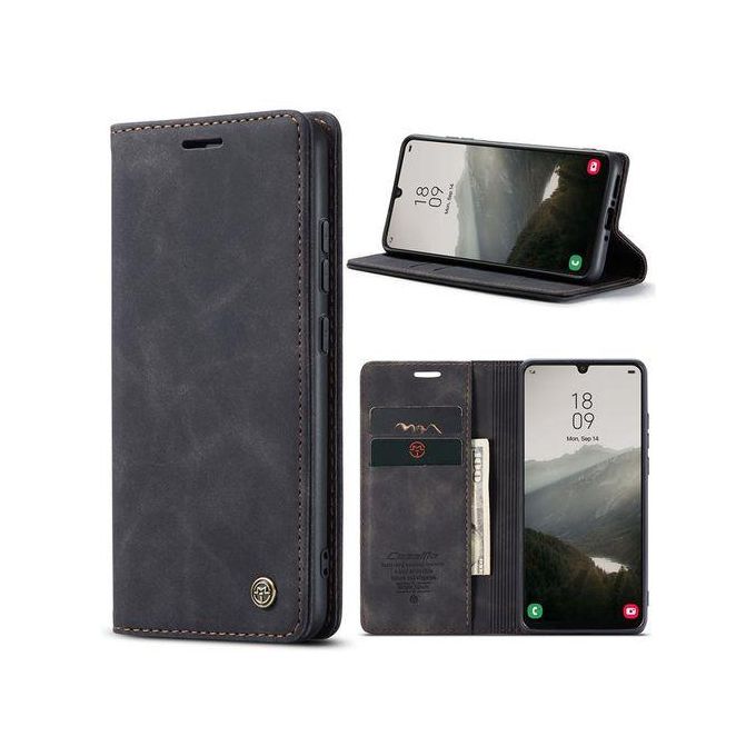 Tecno Camon 40 Wallet Black Retro Leather Flip All-Round Protection Cover Case For Tecno Camon 40