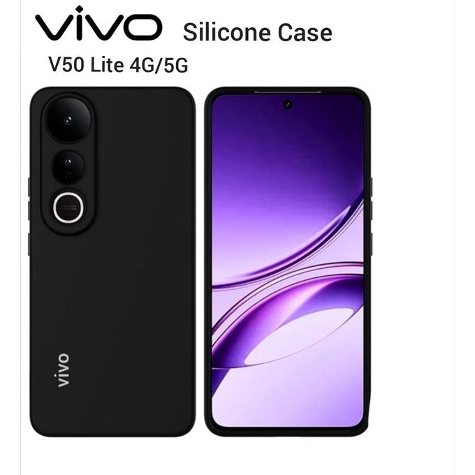 Vivo V50 Lite 4G/5G Black / Blue Original Liquid silicone Phone Case/Cover