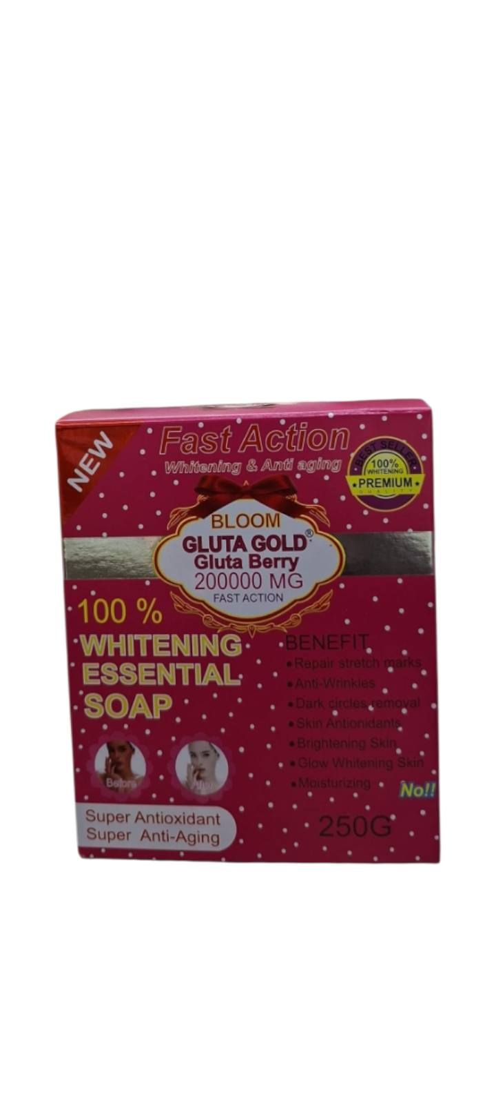 Bloom Gluta Gold Gluta Berry 200000Mg Whitening Essential Soap