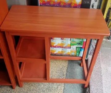 Modern strong and classic kitchen table,Wooden strong Kitchen table with racks. suitable for cooking Meko.as picture