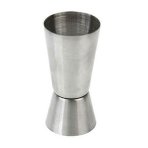 Metallic Double-Sided Tot Glass – Premium Stainless Steel Shot Measure for Bar and Home Use