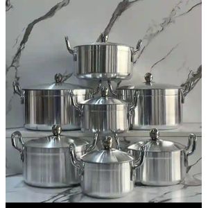 Tornado 14pcs Aluminum Cookware Set or Stainless Sufurias Set with Lids- durable and functional