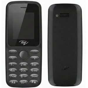 Itel 2163 1.8" Display, Kabambe, 1000mAh, Bright Torch, FM Radio, Dual SIM - Black