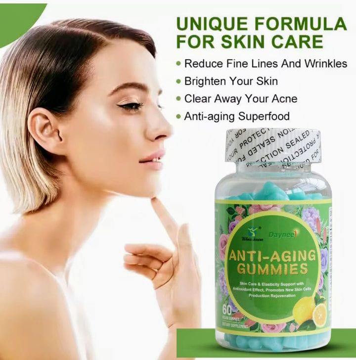 Anti-Aging Collagen Gummies – Skin, Hair & Joint Support  and cell rejuvination . Age like fine wine– 60 Gummies