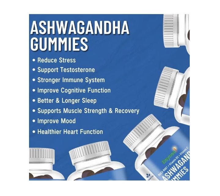 Ashwagandha Gummies, also known as Daynee Organic or Maximum Strength Gummies, are chewable herbal supplements formulated using  Ashwagandha root extract.