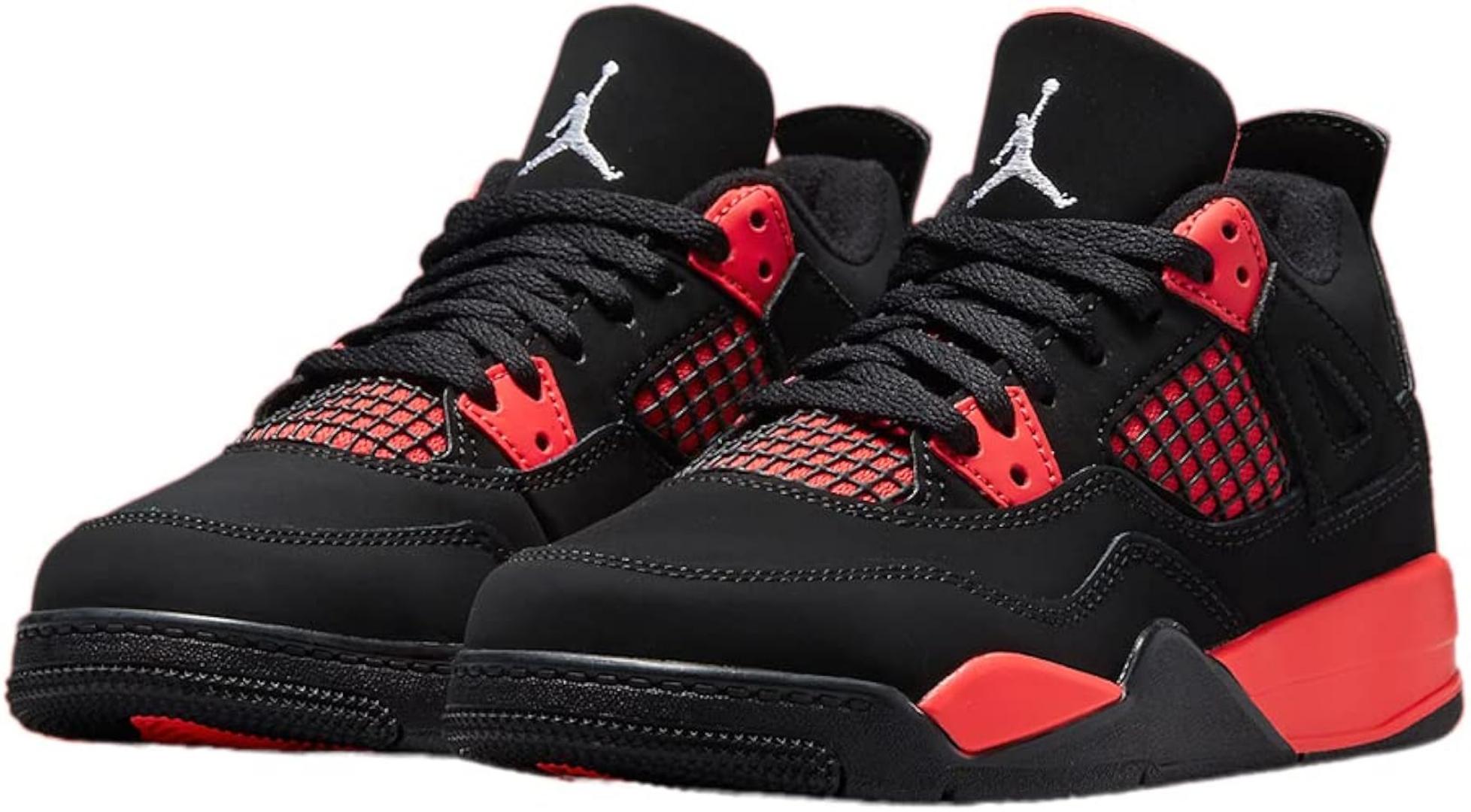 NEW ARRIVAL NIKEE AIR JORDAN 4 Thunder Red – Premium Quality Retro Basketball Sneakers | Bold Street Style for Men | Iconic Design, Maximum Comfort | Best Deals Online in Kenya 🇰🇪