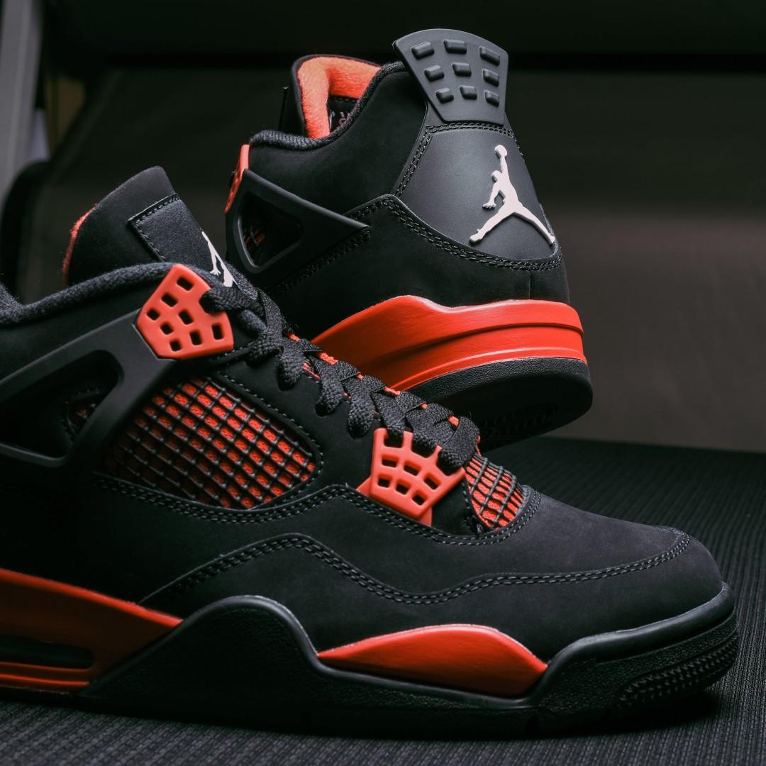 NEW ARRIVAL NIKEE AIR JORDAN 4 Thunder Red – Premium Quality Retro Basketball Sneakers | Bold Street Style for Men | Iconic Design, Maximum Comfort | Best Deals Online in Kenya 🇰🇪