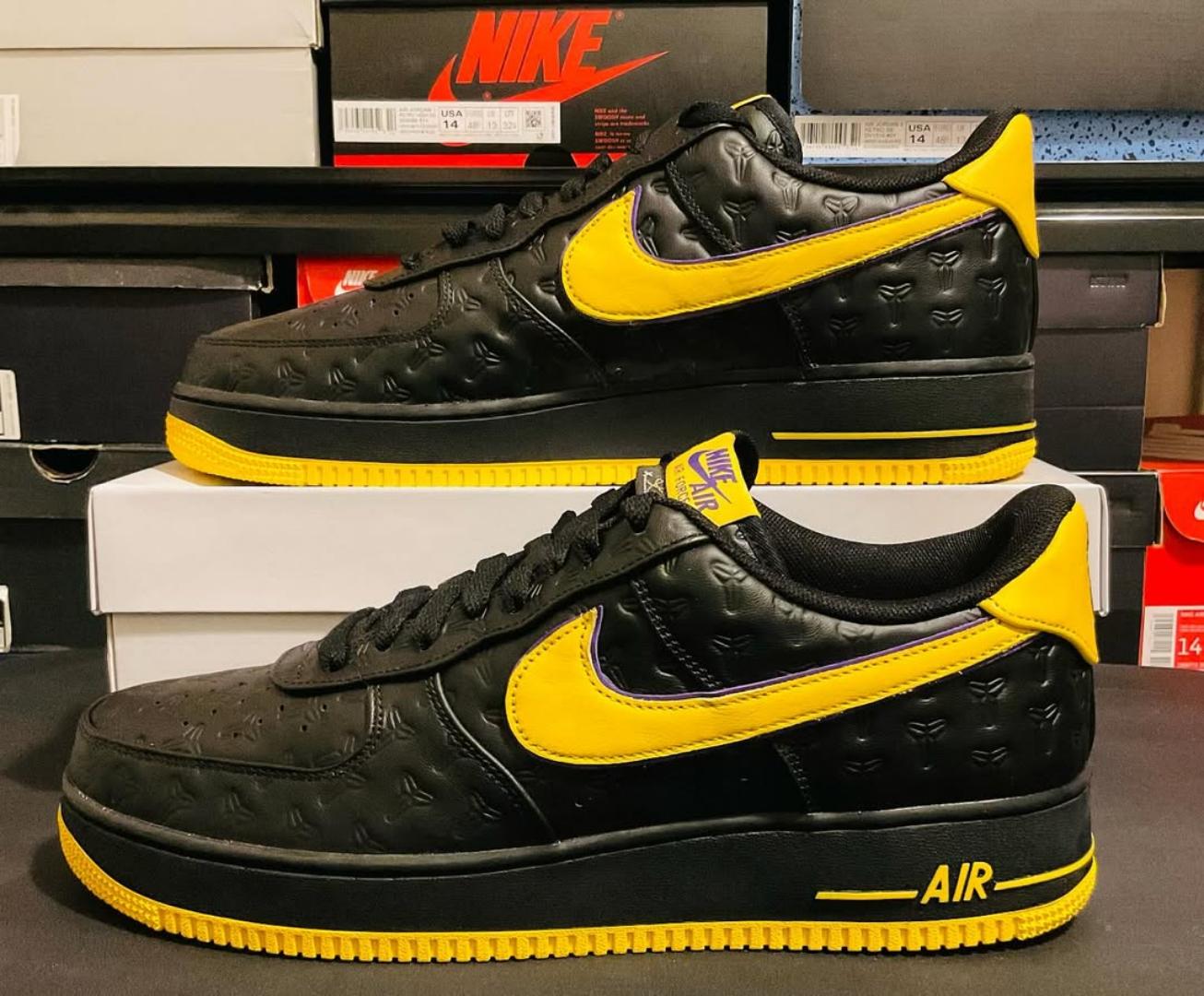 NEW ARRIVAL NIKEE Air Force 1 Kobe Bryant “Lakers” 2025 – Purple & Gold Limited Edition Sneakers | Premium Basketball Shoes