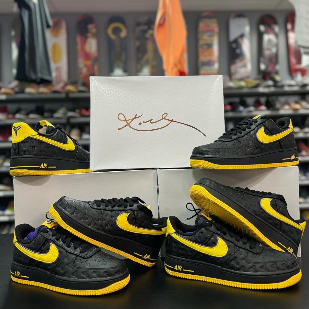 NEW ARRIVAL NIKEE Air Force 1 Kobe Bryant “Lakers” 2025 – Purple & Gold Limited Edition Sneakers | Premium Basketball Shoes