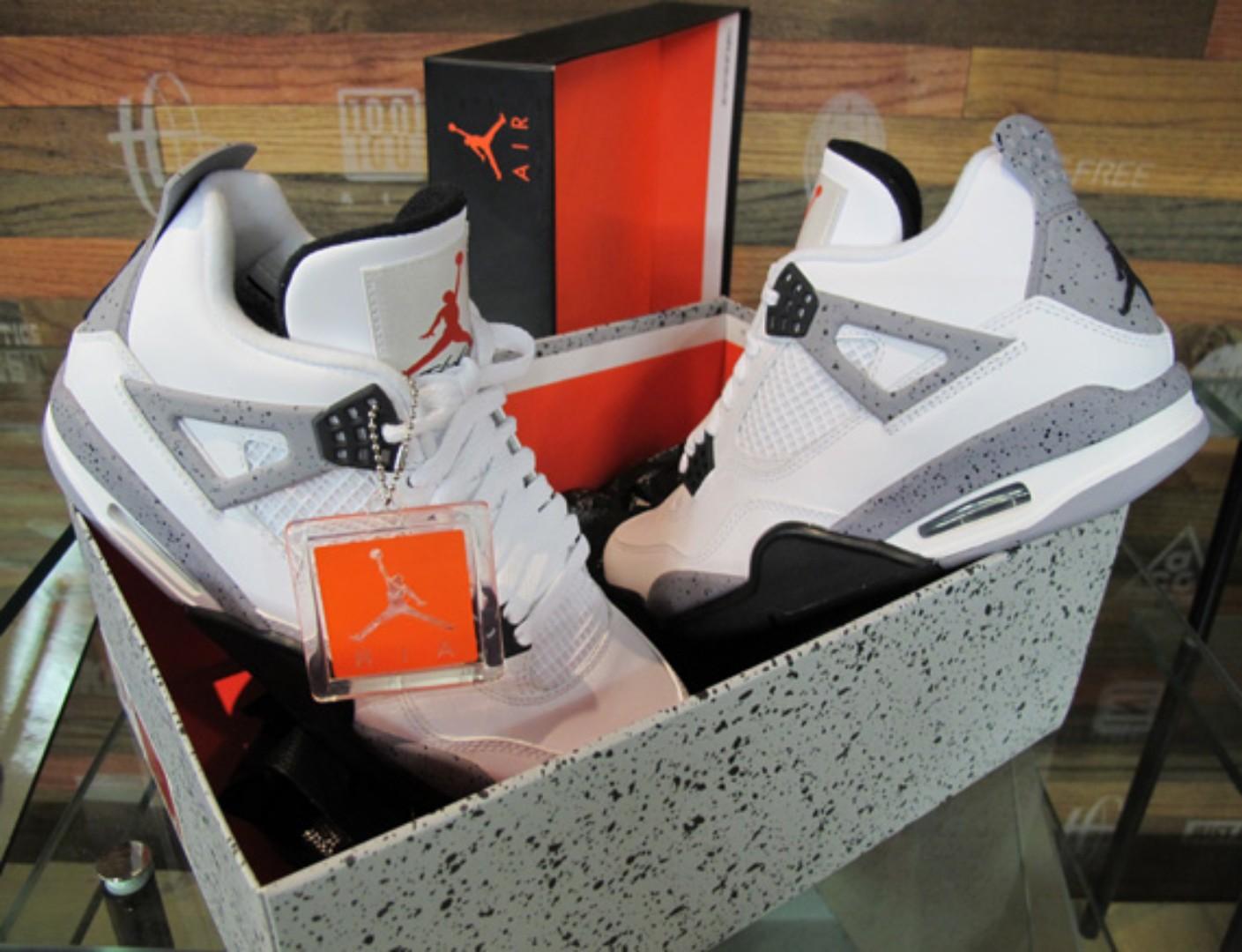 🔥 Official Air Jordan 4 Retro "White Cement" – Iconic OG Style, Supreme Comfort, Street-Ready Sneaker. Limited Edition Classic Built for Legends. Grab Yours Before It's Gone!