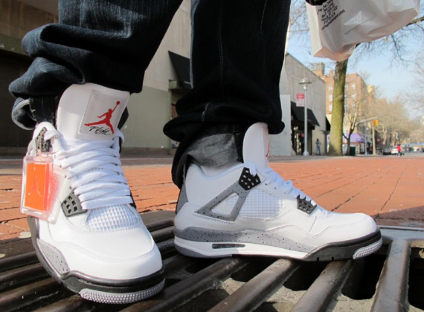 🔥 Official Air Jordan 4 Retro "White Cement" – Iconic OG Style, Supreme Comfort, Street-Ready Sneaker. Limited Edition Classic Built for Legends. Grab Yours Before It's Gone!
