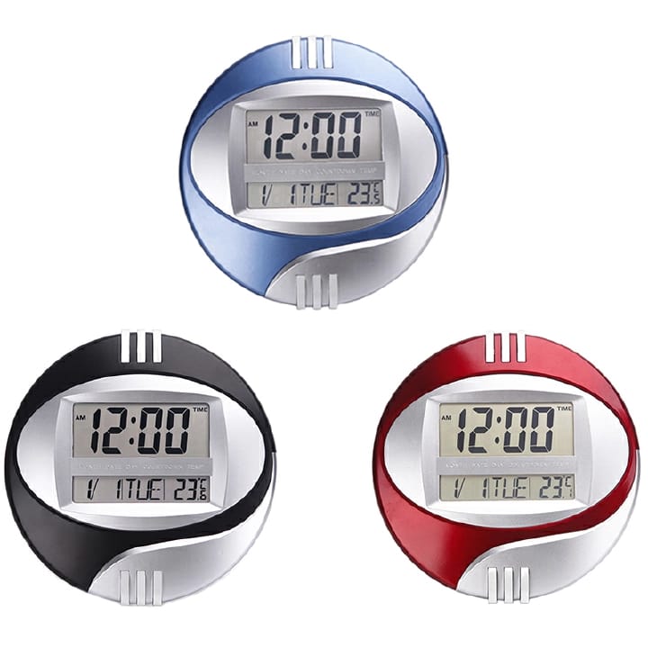 KENKO Temperature Display Digital Wall Electronic Clock LCD Moderne Calendar LED Bracket Watch Mute of Home Office Decoration