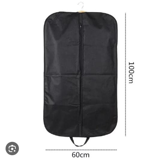 *Waterproof dustproof strong fabric suit bag with zip and carrier handles