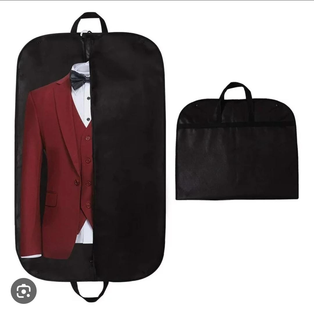 *Waterproof dustproof strong fabric suit bag with zip and carrier handles